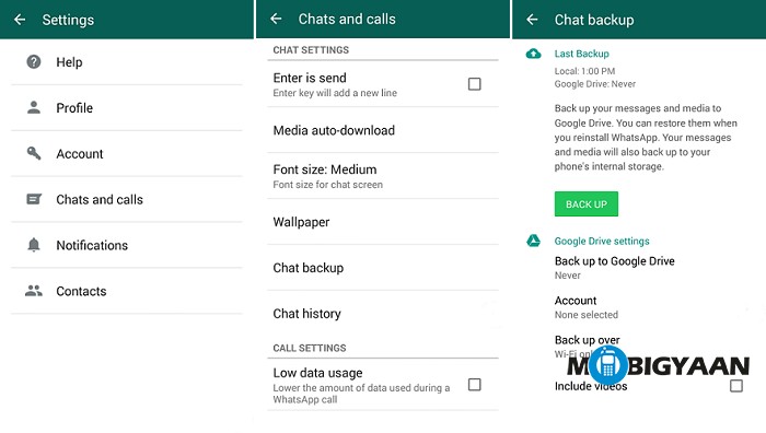 Whatsapp backup google android drive messages back phone restore chat account chats change number data transfer recover menu deleted now